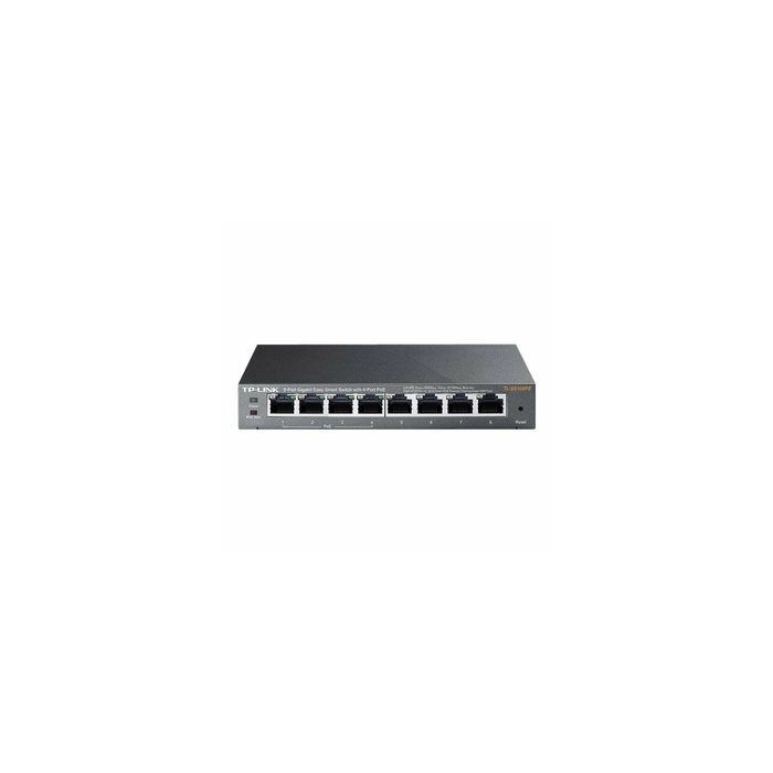 TP-Link TL-SG108PE, PoE 8-port GbE switch, metalno