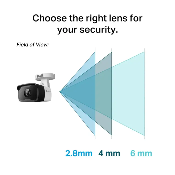 TP-Link vanjska IP Dome kamera, H.265+ video, 3MP, 2.8mm leća, RJ45, PoE, Night Vision, detekcija pokreta, vodootporna IP67, VIGI app