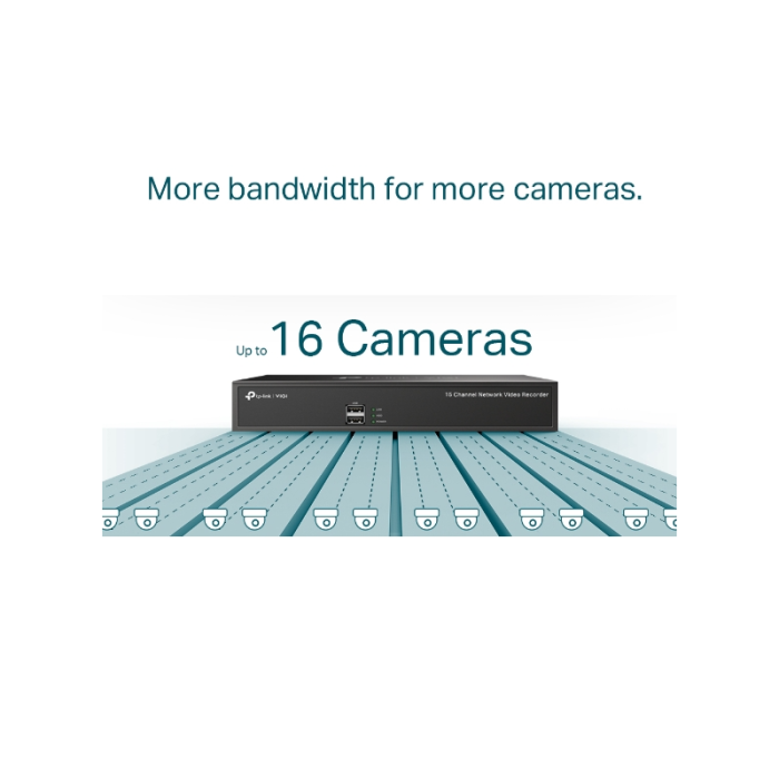 TP-LINK VIGI 16-channel network video recorder 24/7