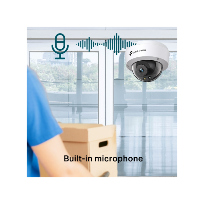 TP-LINK VIGI 4MP Full-Color Dome Network Camera (up to 2560 × 1440 H.265+ 30fps)