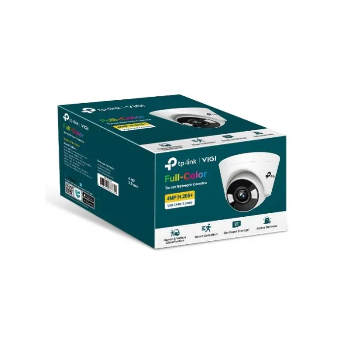 TP-LINK VIGI 4MP Full-Color Turret network camera (up to 2560X1440 H.265+ 30fps)