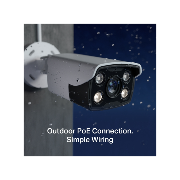 TP-LINK VIGI 4MP Outdoor Full-Color Bullet Network Camera (up to 2560 × 1440 H.265+ 30fps)