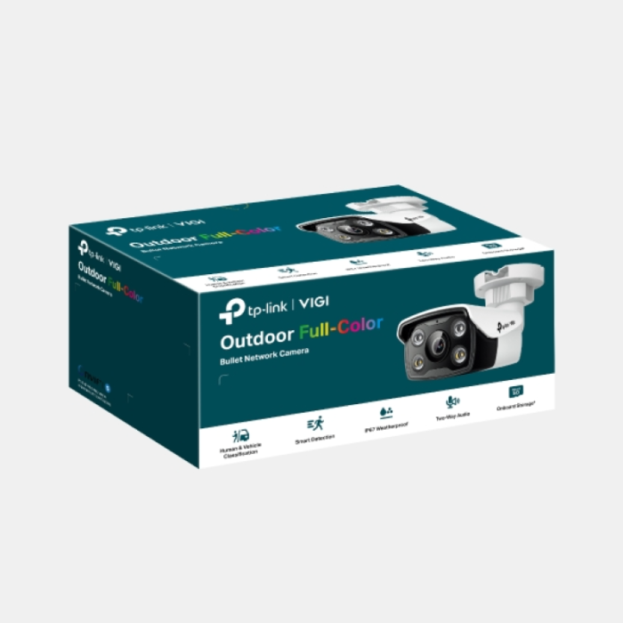 TP-LINK VIGI 4MP Outdoor Full-Color Bullet Network Camera (up to 2560 × 1440 H.265+ 30fps)