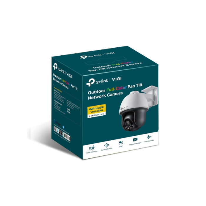 TP-LINK VIGI 4MP outdoor Full-Color Pan Tilt network camera (up to 2560X1440 H.265+ 30fps)
