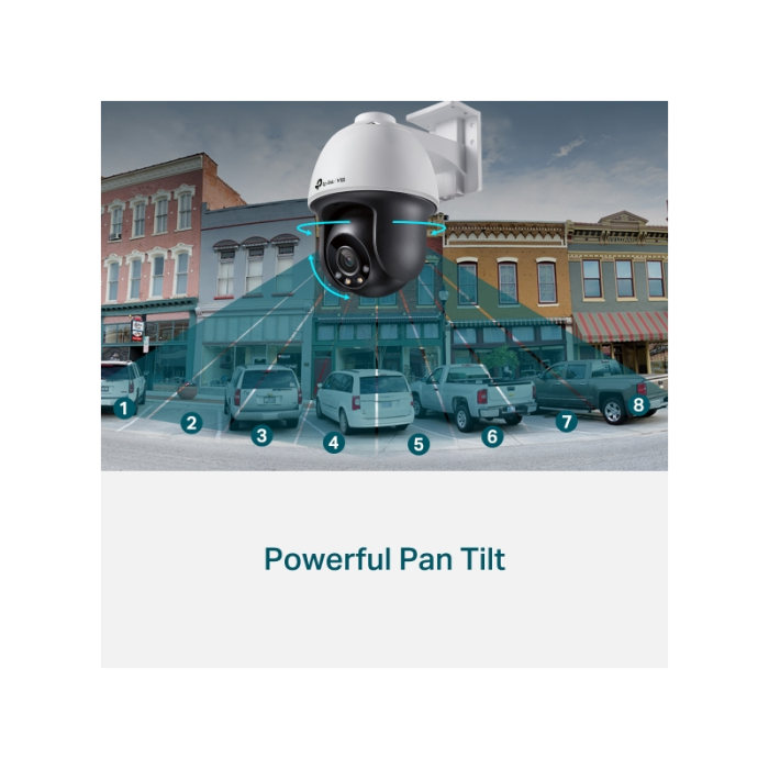 TP-LINK VIGI 4MP outdoor Full-Color Pan Tilt network camera (up to 2560X1440 H.265+ 30fps)