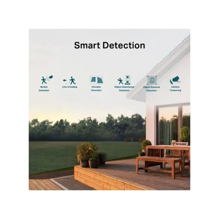 TP-LINK VIGI 4MP Outdoor Full-Color Wi-Fi Pan Tilt Network Camera (up to 2560X1440 H.265+ 30fps)