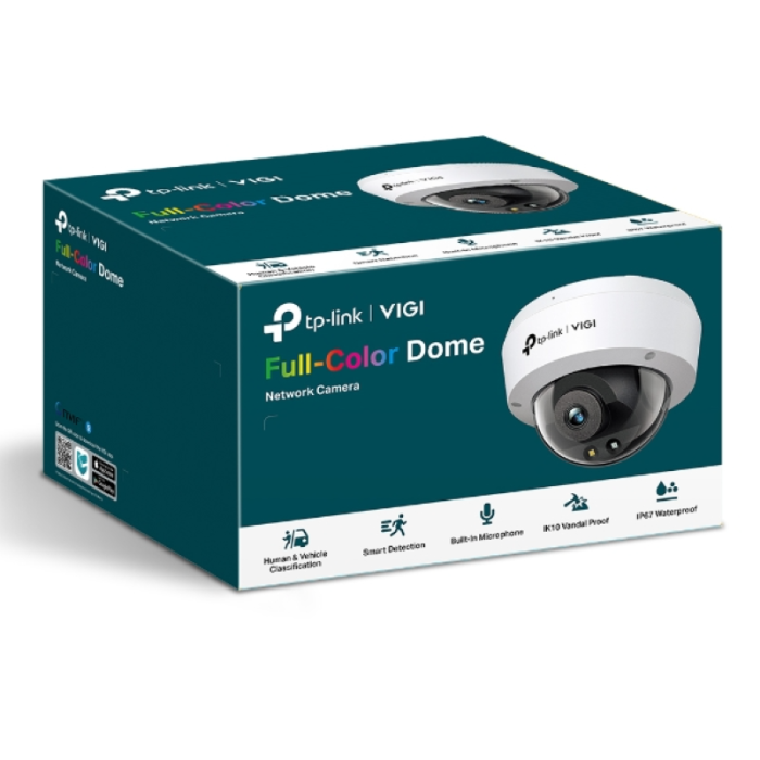 TP-LINK VIGI 5MP Full-Color Dome Network Camera (up to 2880 × 1620 H.265+ 30fps)