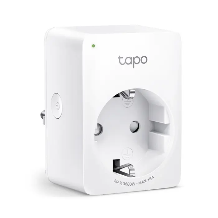TP-Link WiFi Smart Plug, 2.4GHz, 802.11b/g/n, BT4.2, Tapo app, kontrola potrošnje energije, Timer/Schedule postavke, Glasovna kotrola Amazon Alexa/Google Assistant