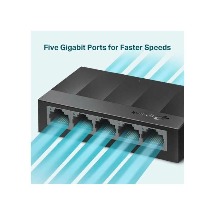 TP-Link LS1005G, 5-port Gbit switch, plastično