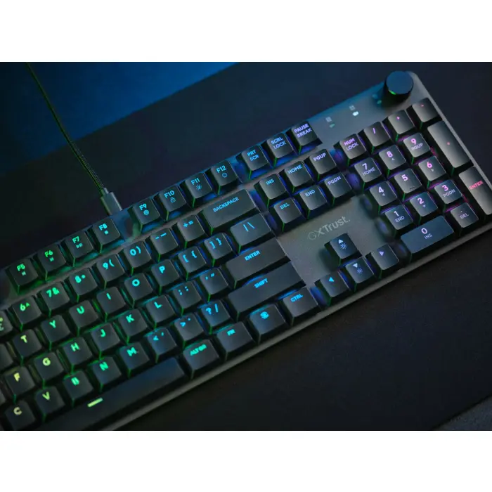 Trust GXT 866 TORIX keyboard Gaming USB QWERTY US International Black