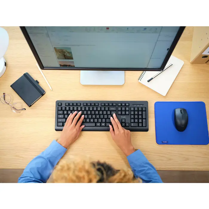 Trust Primo keyboard Mouse included Universal RF Wireless QWERTY US English Black