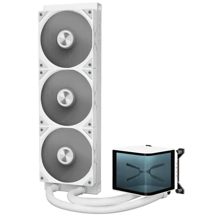 TRYX PANORAMA 360 AiO Vodeno hlađenje, 3D-AMOLED-Display - 360mm, white-L-P360N-DS3M-G1W