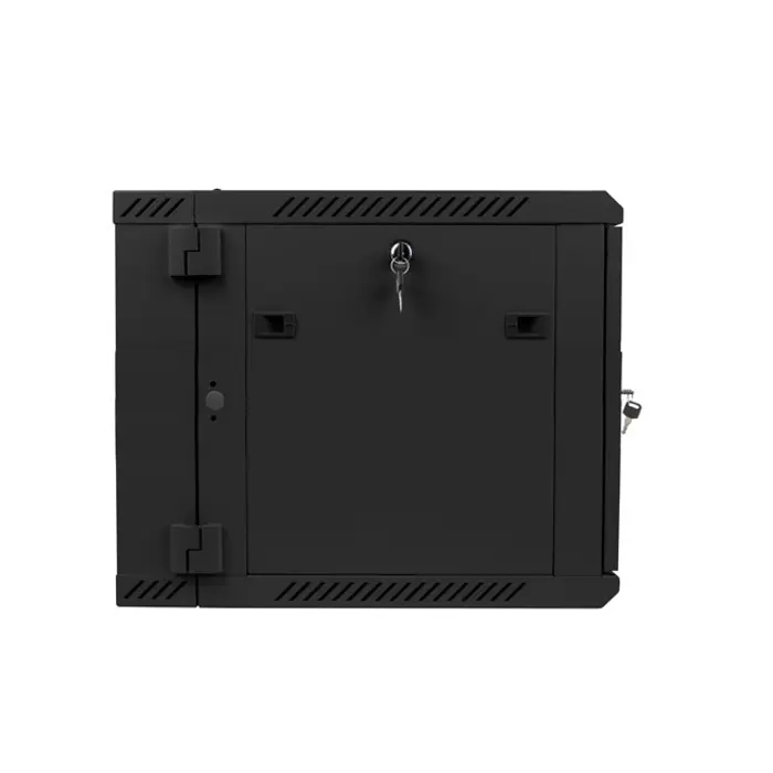 TWO-SECTION WALL-HUNG RACK CABINET 19" 9U 600X600 BLACK LANBERG (FLAT PACK)