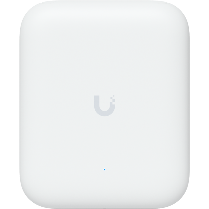 Ubiquiti U7-Outdoor All-weather WiFi 7 AP with 4 spatial streams, an integrated directional super antenna, and versatile mounting options
