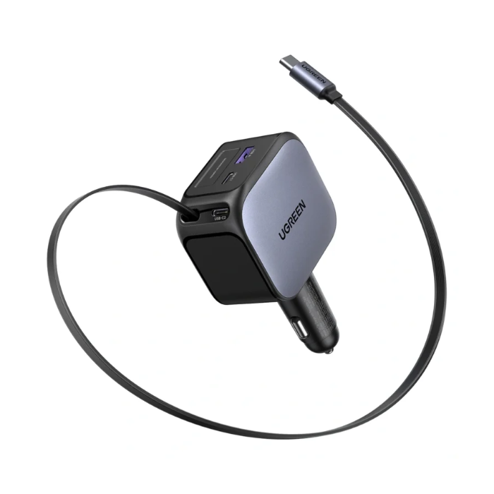 Ugreen 145W avtopolnilec z vgrajenim USB-C kablom