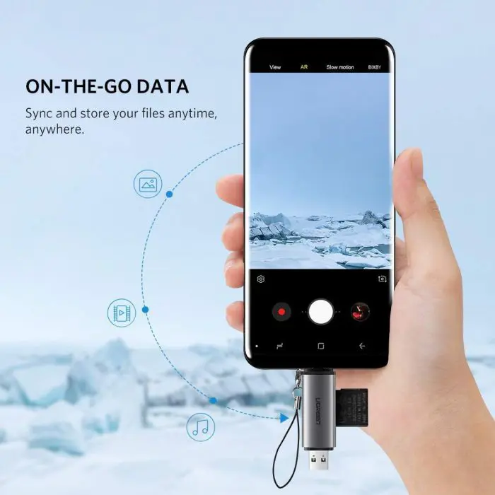 Ugreen 2in1 USB 3.0 / USB-C card reader - box