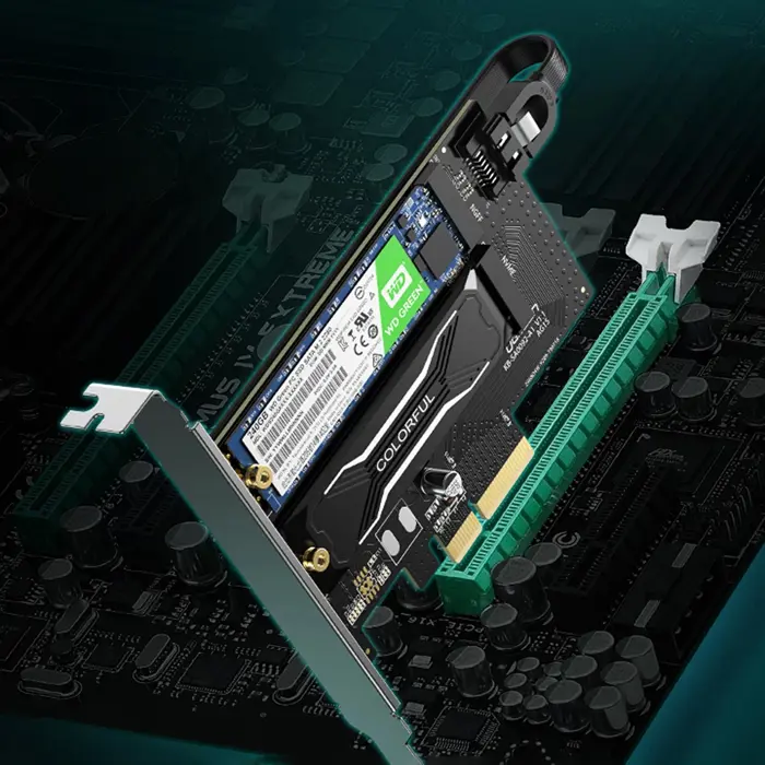Ugreen 70504 M2 / M.2 NVME to PCI-E 3.0 expansion card with M.2 SATA support