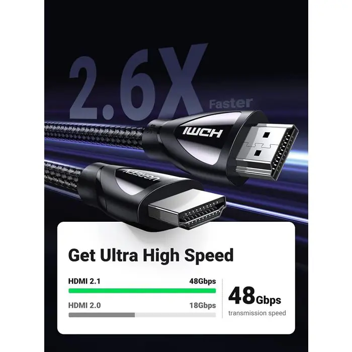 UGREEN 8K HDMI cable 2.1 8K@60Hz 4K@120Hz, 1M