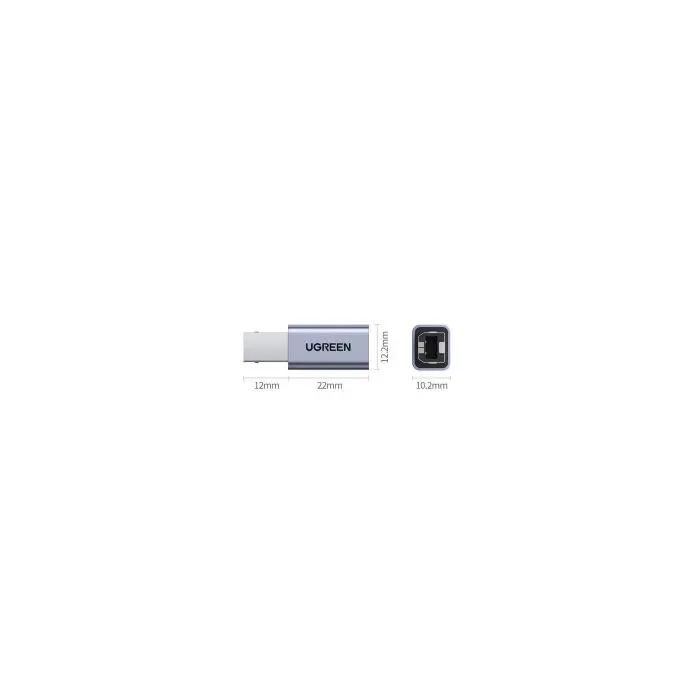 Ugreen adapter USB-C female to USB-B - silver 1pc