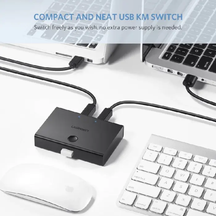 UGREEN Data Switch , USB 2.0 2x1, crni