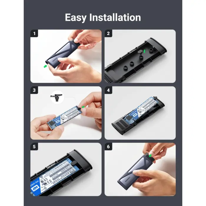 UGREEN Eksterno kućište, SSD M.2 2230-2280 M-Key, USB C 3.1