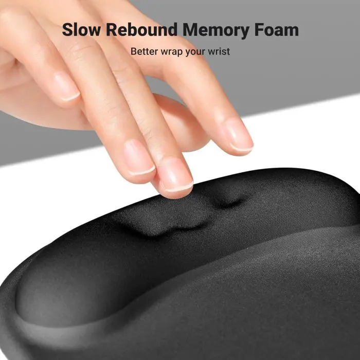 Ugreen Ergonomic Mouse Pad with Wrist Rest - Black