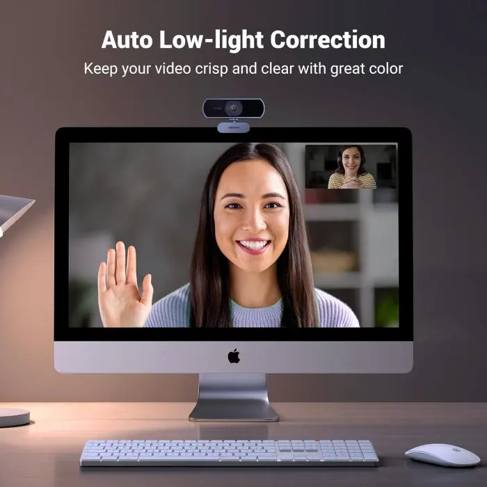 Ugreen Full-HD Webcam with Dual Microphone, 1080P 30Fps