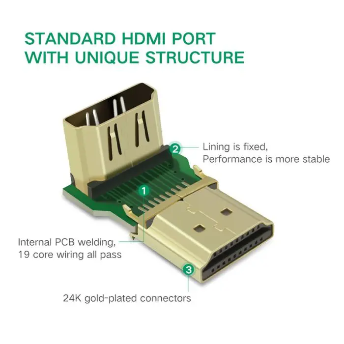 Ugreen HDMI M to Z Angle adapter - polybag