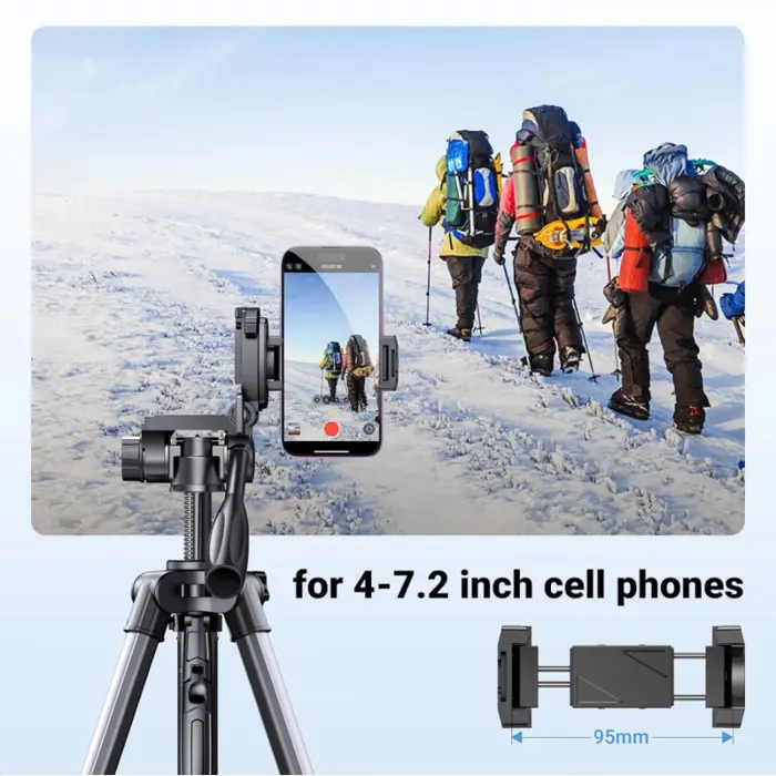 UGREEN LP661 Stativ tripod za foto i video, nosivost 5kg, visina 53.5-175cm, 360° Pan,180° Tilt, za mobitele, akcijske kamere, DSLR fotoaparate, ručne kamkordere, projektore