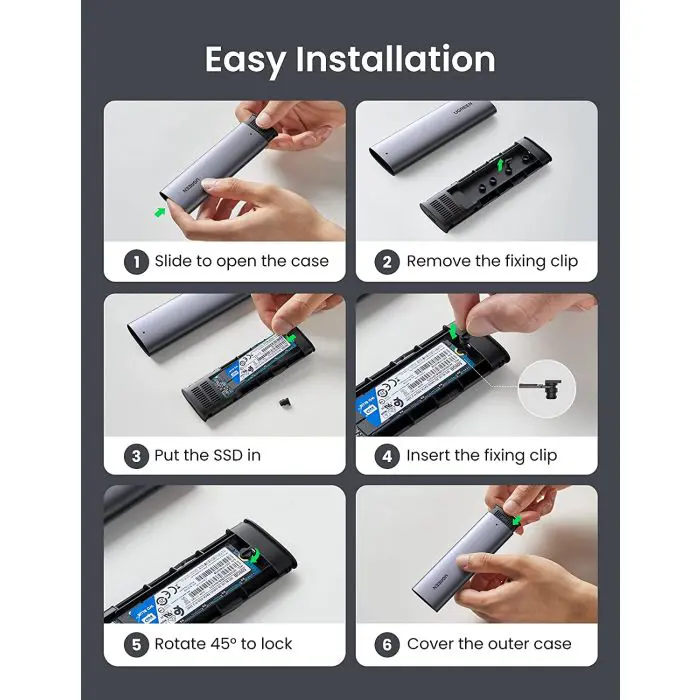 Ugreen M.2 NVMe SSD USB adapter B-Key & M+B Key - box