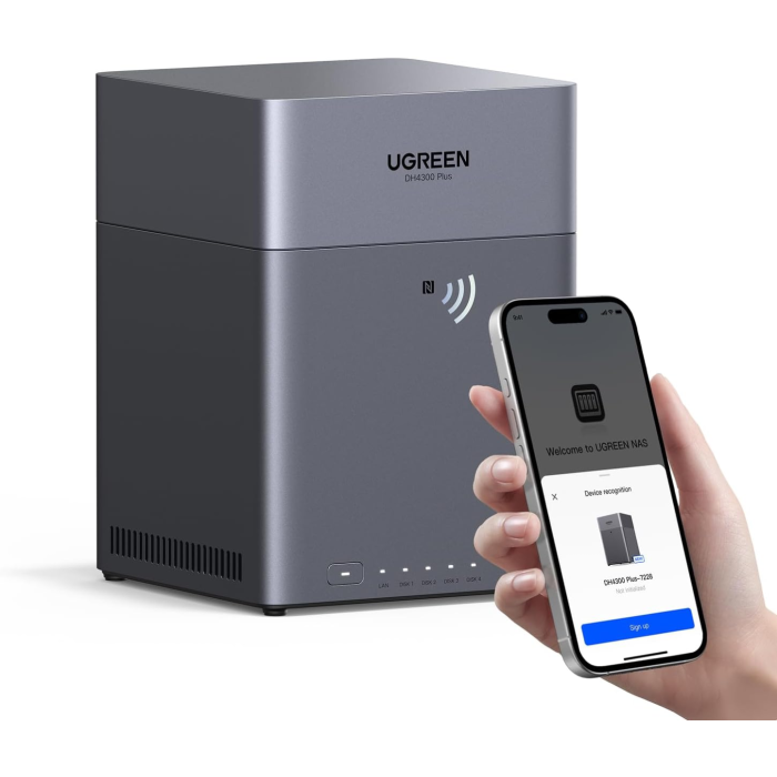 Ugreen NASync DH4300 Plus za 4 diske, ARM 8-jedrni, 8GB DDR4, 2.5Gbe mreža