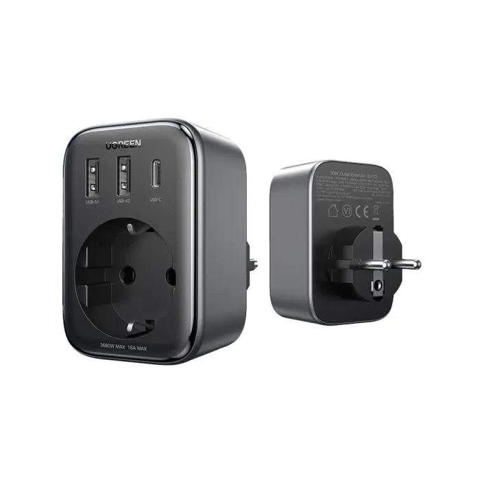 Ugreen Nexode 4in1 USB socket 30W with 2xUSB, 1xUSB-C and Quick Charge