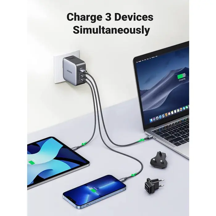 Ugreen Nexode 65W USB A + USB C Travel Charger GaN II PD 3.0