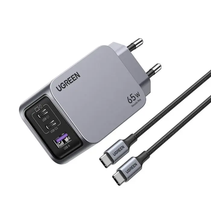 Ugreen Nexode Pro 65W 3-Port GaN USB Charger