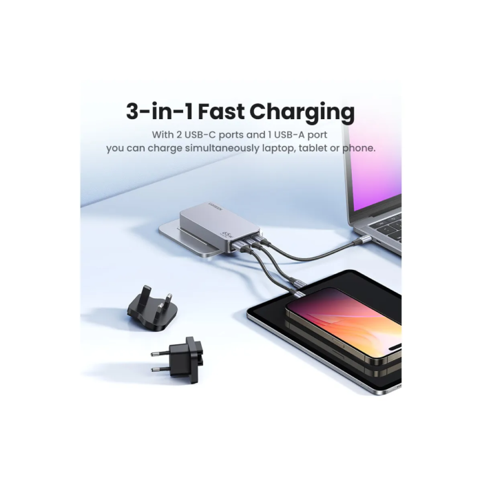 Ugreen Nexode Pro 65W 3 port ultra-slim USB Gan charger