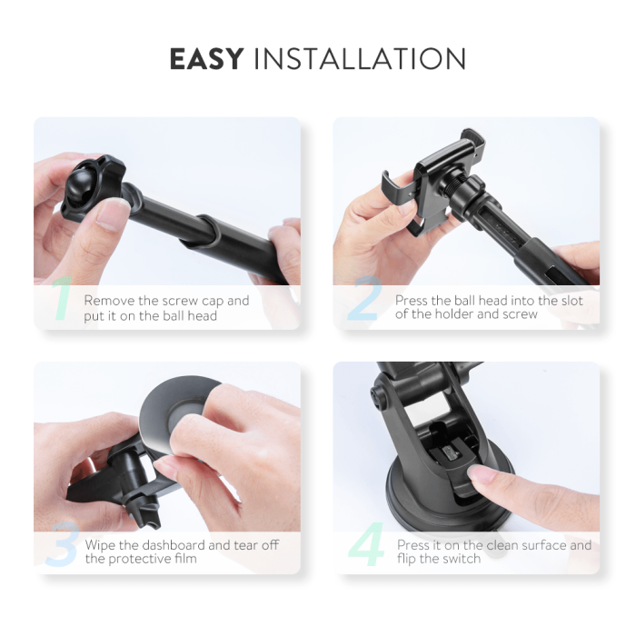 Ugreen phone holder for car with suction cup 60990 - box