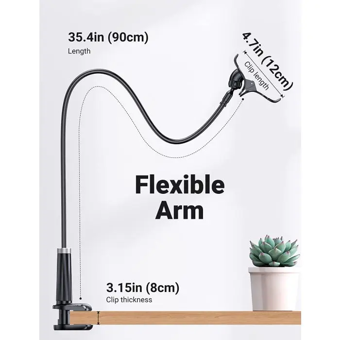 Ugreen phone holder with clip for attachment - 90cm