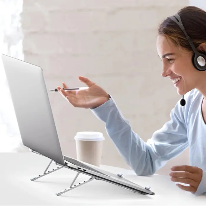 UGREEN Podloga za laptop do 17.3", do 5kg, sklopiva, podesiva po visini, siva
