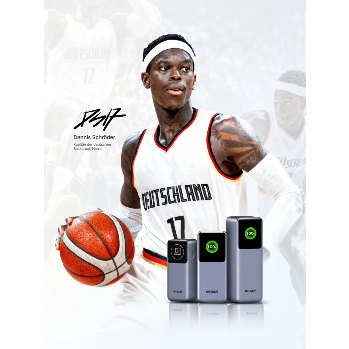 Ugreen portable rechargeable battery 25,000mAh, 200W with smart digital display