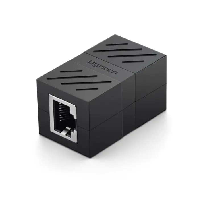 Ugreen RJ45 mains plug Ž to Ž black - polybag