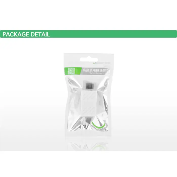 Ugreen RJ45 mains plug Ž to Ž black - polybag