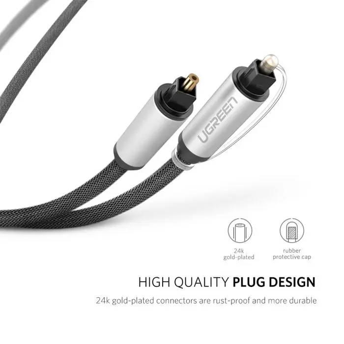 Ugreen Toslink optical cable - braided 3 m - box