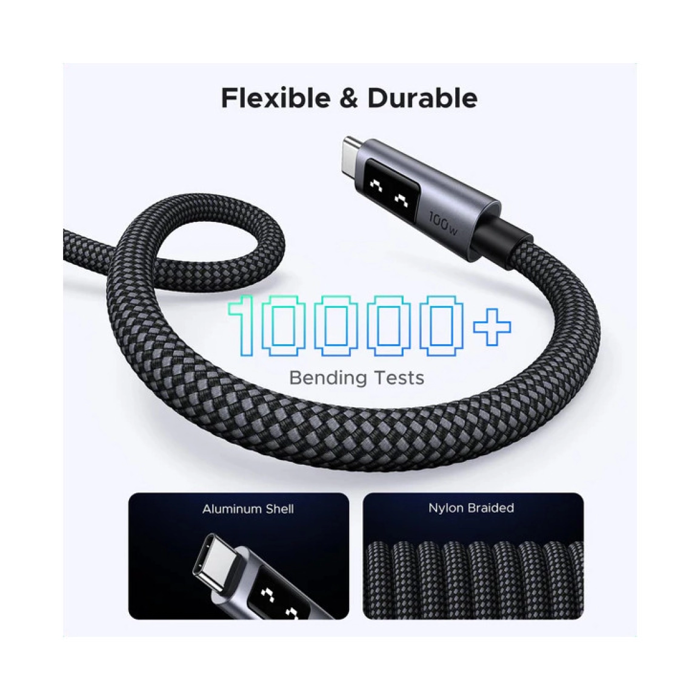 UGREEN Uno USB-C (M) na USB-C (M), PD 100W, 480 Mbps, 2m