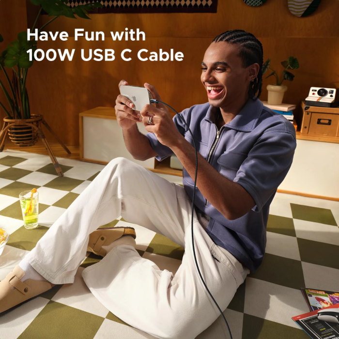 Ugreen Uno USB-C na USB-C polnilni kabel 100W, 2M