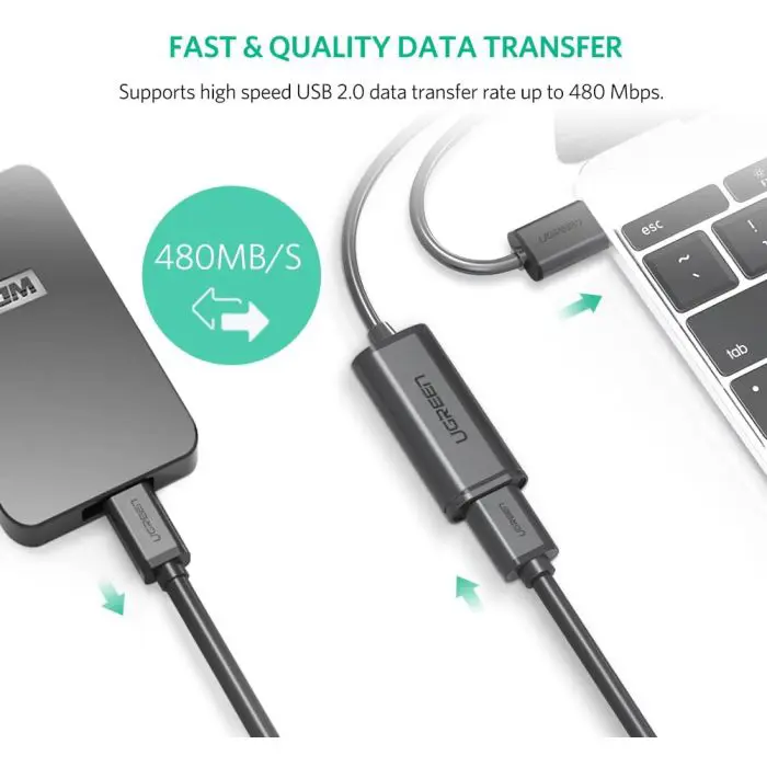 Ugreen USB 2.0 Active extension with 10m - box signal amplifier