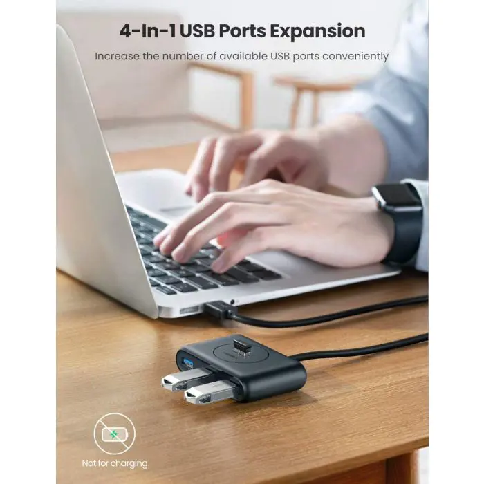 Ugreen USB 3.0 4 Ports Hub black 1m - box