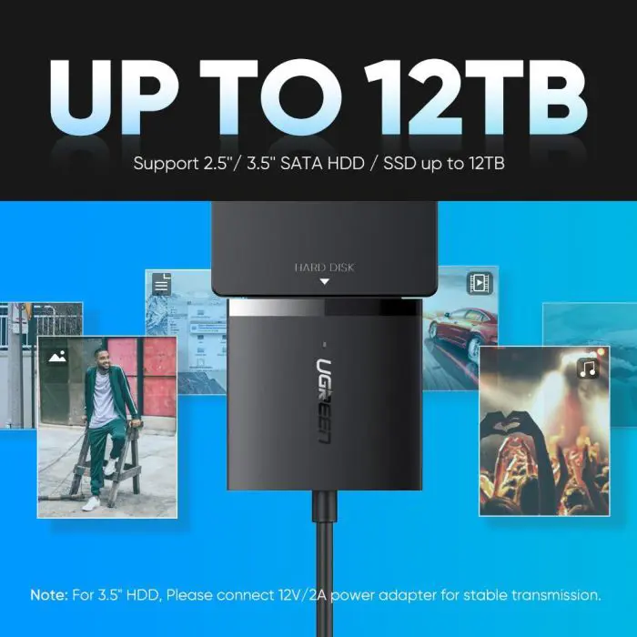 Ugreen USB 3.0 to SATA Hard Drive Adapter - box