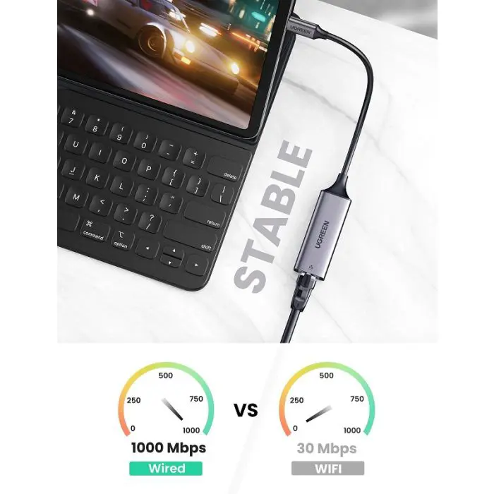 Ugreen USB-C 10/100/1000 network card - box