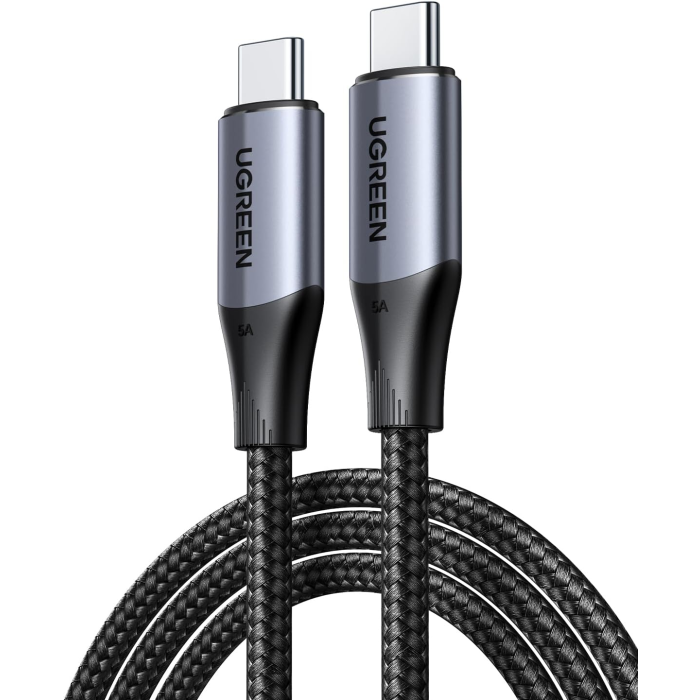UGREEN USB-C 3.1 M/M Gen2 5A cable 100W 1m (black) - polybag