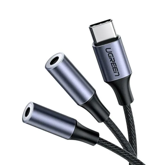Ugreen USB-C on 3.5 mm audio 2x 25cm - polybag